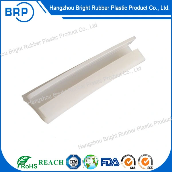 Lu Shape Transparent Silicone Sealing Strip Automotive Rubber Anti-Collision Extrusion Parts